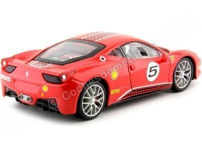Cochesdemetal.es 2012 Ferrari 458 Challenge Nº5 Rosso Corsa 1:24 Bburago 18-26302 2