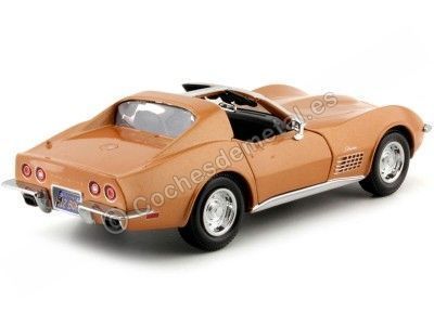 Cochesdemetal.es 1970 Chevrolet Corvette C3 T-TOP Cuivre métallisé 1:24 plus 31202 2