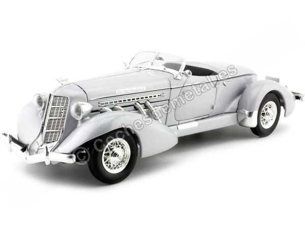 Cochesdemetal.es 1935 Auburn 851 Speedster Gris Metallized 1:18 Auto World AW268