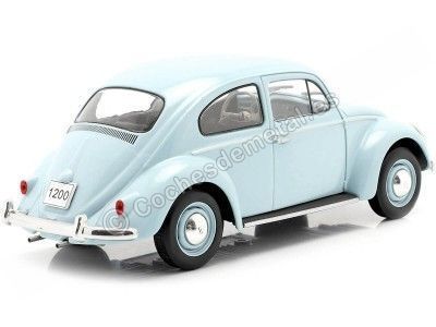 Cochesdemetal.es 1960 Volkswagen VW Escarabajo Azul Claro 1:24 WhiteBox 124055 2