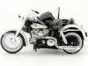 Cochesdemetal.es 1958 Harley-Davidson Con Sidecar FLH Duo Glide Blanco/Negro 1:18 Maisto 03176