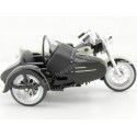 Cochesdemetal.es 1958 Harley-Davidson Con Sidecar FLH Duo Glide Blanco/Negro 1:18 Maisto 03176