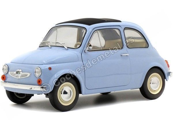 Cochesdemetal.es 1968 Fiat Steyr-Puch 500 Azul Acero 1:18 Solido S1801405