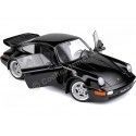 Cochesdemetal.es 1993 Porsche 911 (964) Turbo 3.6 "Bad Boys" Negro 1:18 Solido S1803404