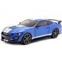 Cochesdemetal.es 2020 Ford Mustang Shelby GT500 Fast Track Performance Azul/Blanco 1:18 Solido S1805901