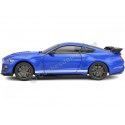 Cochesdemetal.es 2020 Ford Mustang Shelby GT500 Performance Fast Track Azul/Blanco 1:18 Solido S1805901