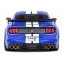 Cochesdemetal.es 2020 Ford Mustang Shelby GT500 Performance Fast Track Azul/Blanco 1:18 Solido S1805901