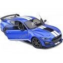 Cochesdemetal.es 2020 Ford Mustang Shelby GT500 Performance Fast Track Azul/Blanco 1:18 Solido S1805901