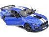 Cochesdemetal.es 2020 Ford Mustang Shelby GT500 Performance Fast Track Azul/Blanco 1:18 Solido S1805901