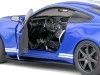 Cochesdemetal.es 2020 Ford Mustang Shelby GT500 Performance Fast Track Azul/Blanco 1:18 Solido S1805901