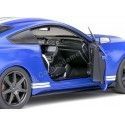 Cochesdemetal.es 2020 Ford Mustang Shelby GT500 Performance Fast Track Azul/Blanco 1:18 Solido S1805901