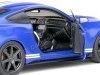 Cochesdemetal.es 2020 Ford Mustang Shelby GT500 Performance Fast Track Azul/Blanco 1:18 Solido S1805901