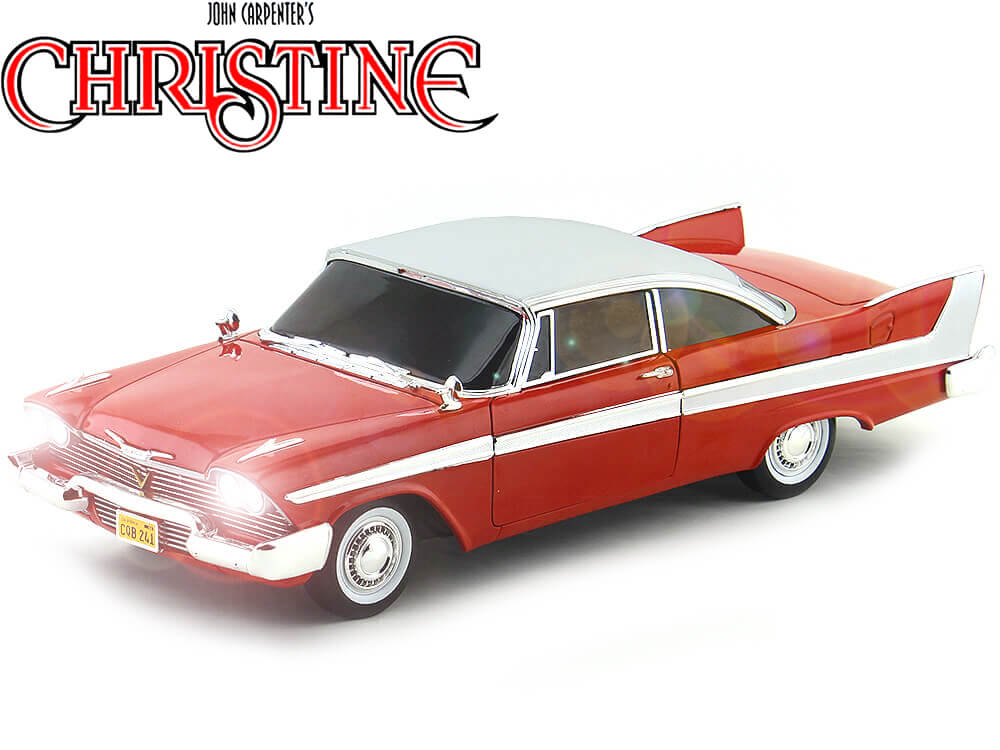  Auto World - Christine 1958 Plymouth Fury en rojo - Versión  sucia - Escala 1/18 Die Cast Modelo coleccionable Muscle Car para niños y  adultos : Arte y Manualidades