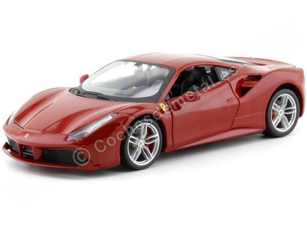 Cochesdemetal.es 2015 Ferrari 488 GTB Rosso Mugello 1:24 Bburago 18-26013 En Liquidación