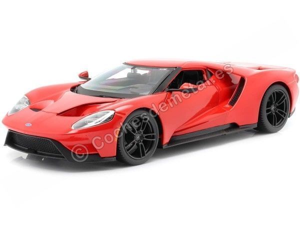 Cochesdemetal.es 2017 Ford GT Rojo 1:18 Maisto 31384 En Liquidación