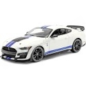 Carsdemetal.es 2020 Ford Mustang Shelby GT500 blanc / bleu 1:18 MAISTO 31452 en liquidation