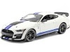 Carsdemetal.es 2020 Ford Mustang Shelby GT500 Branco/Azul 1:18 Maisto 31452 em Liquidação