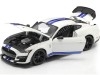 Carsdemetal.es 2020 Ford Mustang Shelby GT500 blanc / bleu 1:18 MAISTO 31452 en liquidation