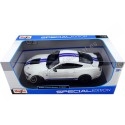 Carsdemetal.es 2020 Ford Mustang Shelby GT500 blanc / bleu 1:18 MAISTO 31452 en liquidation