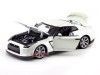 Cochesdemetal.es 2009 Nissan GT-R R35 Blanco Perla 1:18 Bburago 12079 en Liquidación