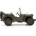 1942 Jeep Willys 1-4 Ton Army Truck Abierto Verde Caqui 1:18 Welly 18055 Cochesdemetal 7 - Coches de Metal 