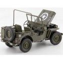 Cochesdemetal.es 1942 Jeep Willys 1-4 tonne Army Truck Green Green Khaki 1:18 Welly 18055