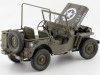1942 Jeep Willys 1-4 Ton Army Truck Abierto Verde Caqui 1:18 Welly 18055 Cochesdemetal 10 - Coches de Metal 