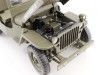 1942 Jeep Willys 1-4 Ton Army Truck Abierto Verde Caqui 1:18 Welly 18055 Cochesdemetal 11 - Coches de Metal 
