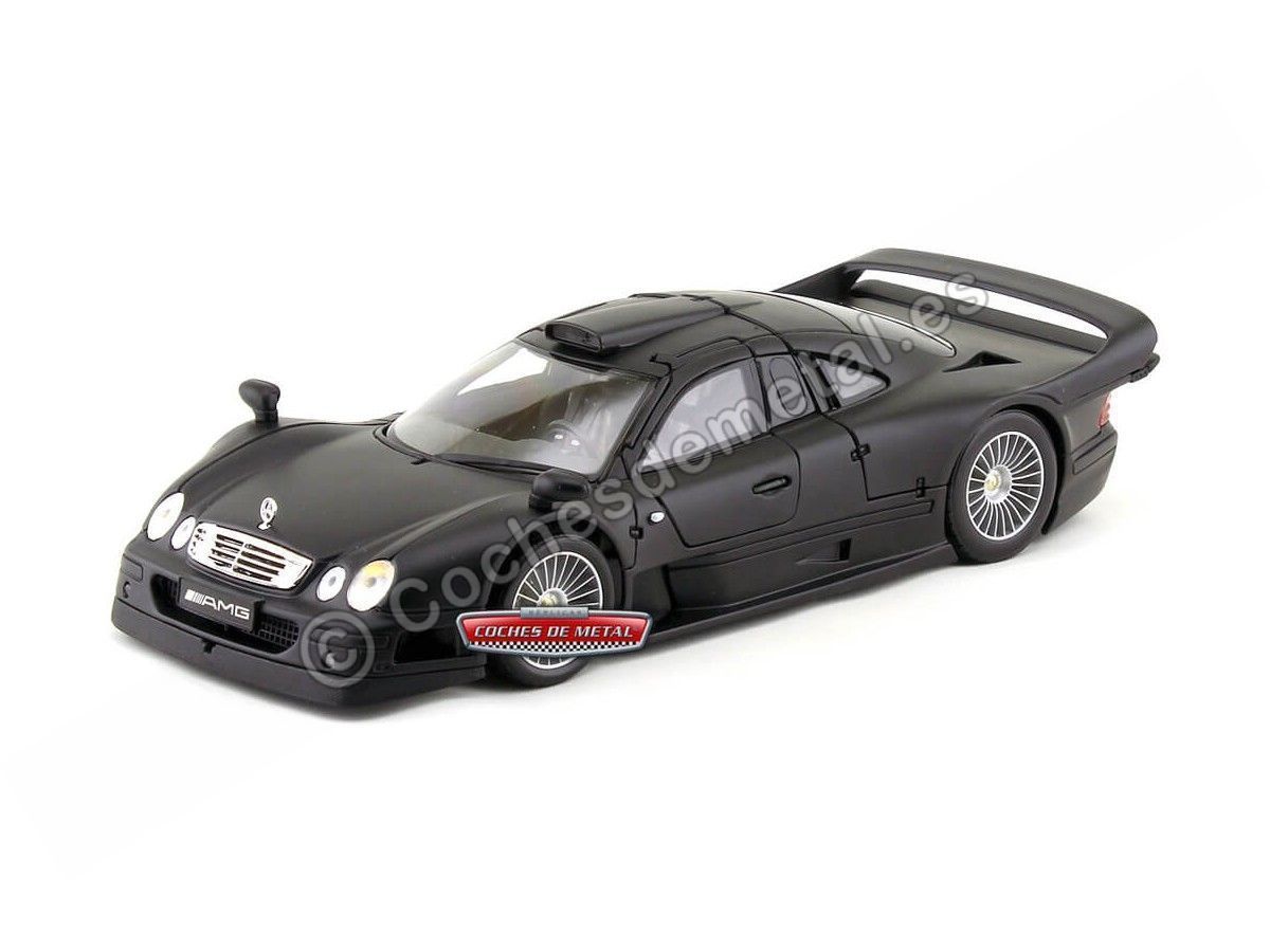 1998 Mercedes-Benz CLK-GTR AMG Street Version Satin Black 1:18 Maisto 31849 En Liquidación Cochesdemetal.es