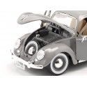 Coachesdemetal.s 1955 Volkswagen VW Kafer Beetle Gris 1:18 Brugar 12029