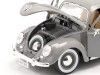 Cochesdemetal.es 1955 Volkswagen VW Kafer Beetle Gris 1:18 Bburago 12029