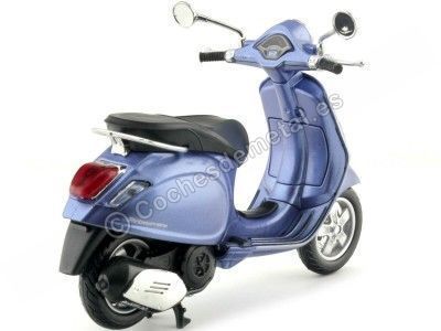 CARSDEMETAL.ES 2014 Vespa Spring 150 Metallic Blue 1:12 Newray 57553 2