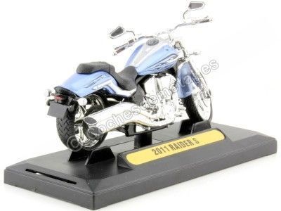 Cochesdememetal.es 2011 Motorcycle Yamaha Raider S bleu 1:18 Motor Max 450 2