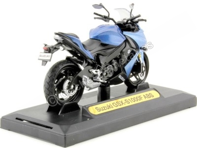 Cochesdemetal.es 2015 Suzuki GSX-S1000f ABS Metallized Blue 1:18 MOTOR MAX 456 2