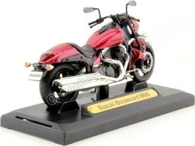 Cochesdemetal.es 2016 Suzuki Boulevard M90 Roja Metalizado 1:18 Motor Max 457 2