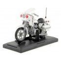 Carsdemetal.es 1980 Kawasaki Z1000 Police blanche 1:18 Motor max 406