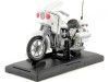Carsdemetal.es 1980 Kawasaki Z1000 Police blanche 1:18 Motor max 406