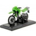 CARSDEMETAL.ES 1990 KAWASAKI KLR650 VERT / BLANC 1:18 MOTEUR MAX 411