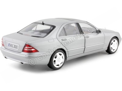 Cochesdemetal.es 1998 Mercedes-Benz S600 V12 (W140) Gris 1:18 Norev HQ 183810 2