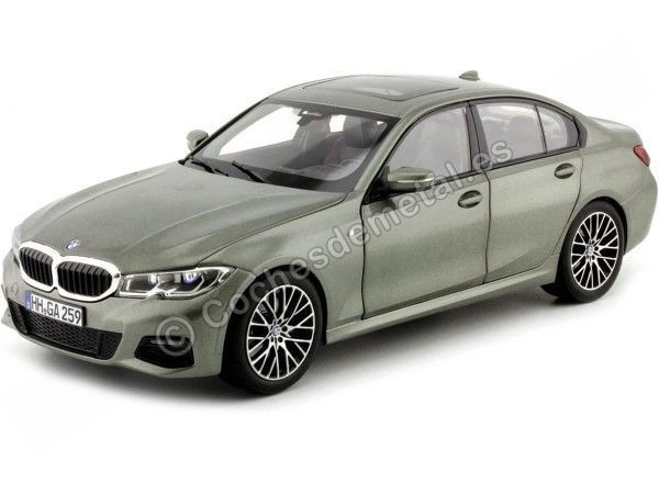 Cochesdemetal.es 2019 BMW 330i Serie 3 F34 Gris Metalizado 1:18 Norev HQ 183275