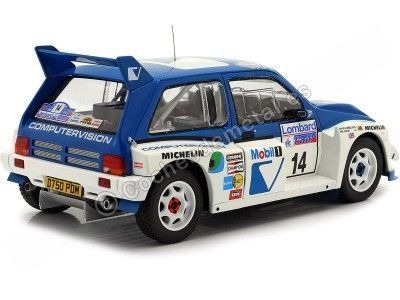 Cochesdemetal.es 1986 MG Metro 6R4 Nº14 Llewellin/Short RAC Rallye Lombard 1:18 IXO Models 18RMC068C.20 2