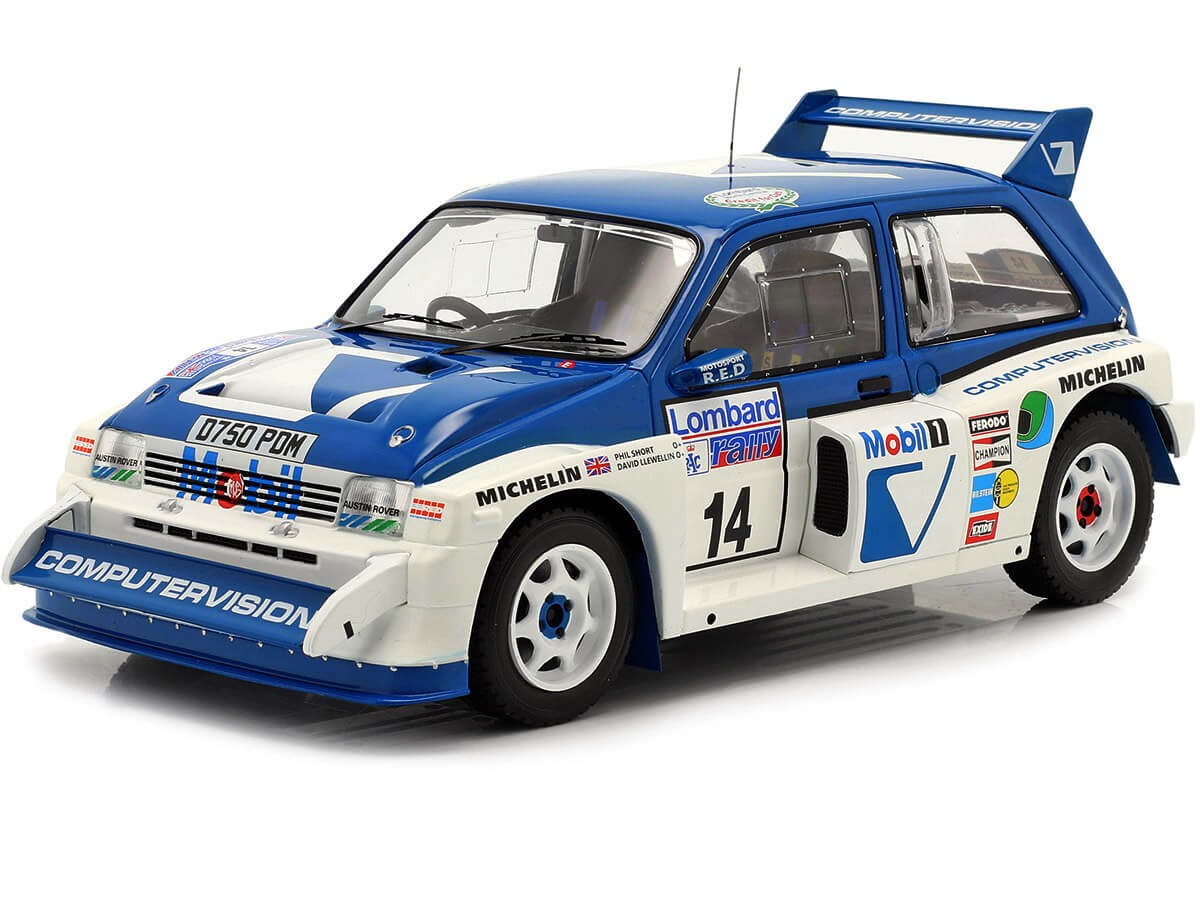 1986 MG Metro 6R4 Nº14 Llewellin/Short RAC Rallye Lombard 1:18 IXO