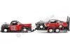 Carsdemetal.es 1948 Ford F1 Pickup com trailer e Mustang GT de 67 "Pony Up" 1:24 Maisto 32751