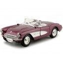 Cochesdemetal.es 1957 Chevrolet Corvette Granate 1:24 Lucky Diecast 24201