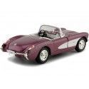 Cochesdemetal.es 1957 Chevrolet Corvette Granate 1:24 Lucky Diecast 24201