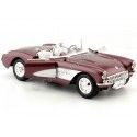 Cochesdemetal.es 1957 Chevrolet Corvette Granate 1:24 Lucky Diecast 24201