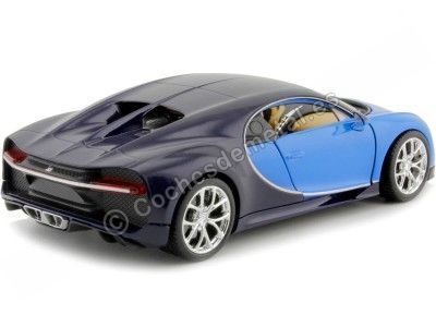 Cochesdemetal.es 2016 Bugatti Chiron Azul Bitono 1:24 Welly 24077 2