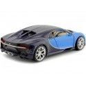 Cochesdemetal.es 2016 Bugatti Chiron Azul est court 1:24 Welly