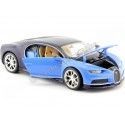 Cochesdemetal.es 2016 Bugatti Chiron Azul est court 1:24 Welly