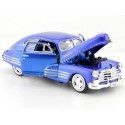 Cochesdemetal.es 1948 Chevrolet Aerosedan Fleetline Azul Metalizado 1:24 Motor Max 73266